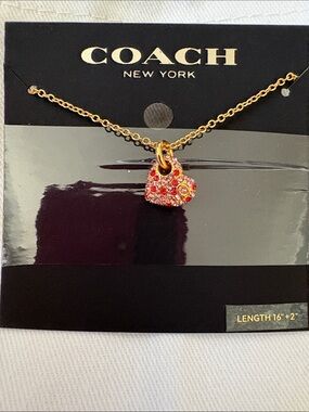 Coach Heart Pendant Necklace